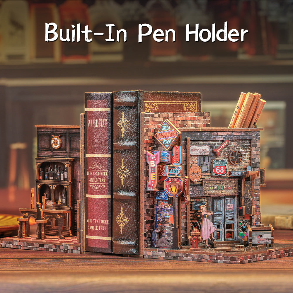 Bookend: Crime Scene - Wooden 3D Bookends