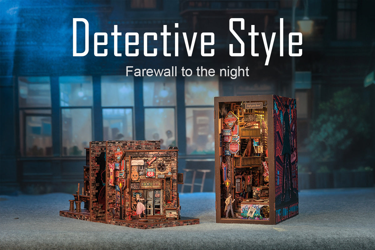 Bookend: Crime Scene - Wooden 3D Bookends