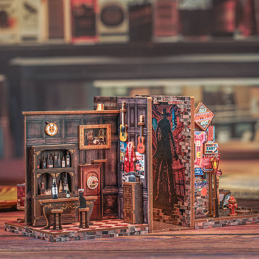 Bookend: Crime Scene - Wooden 3D Bookends