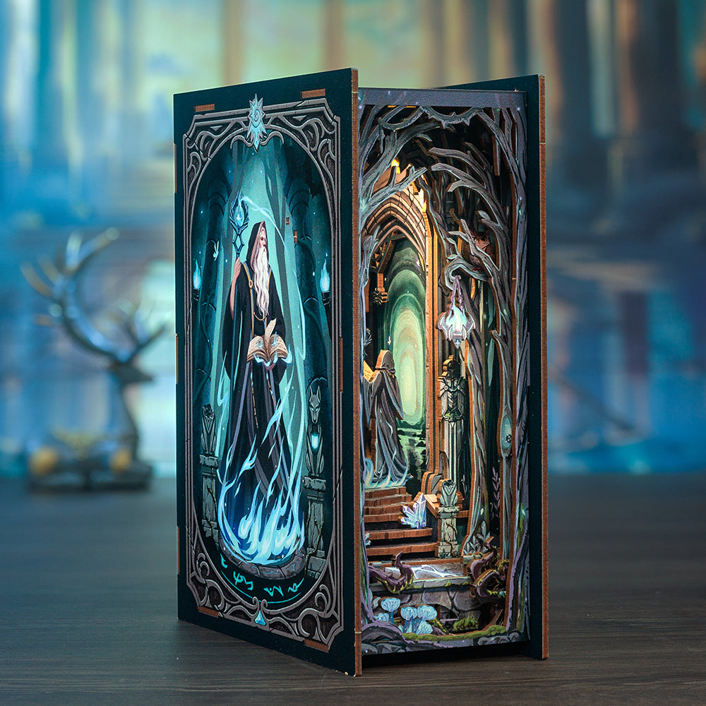 Book Nook: The Magic Door - CIRCUS Wooden 3D Miniature - HP Puzzle / DIY Magic World Puzzle