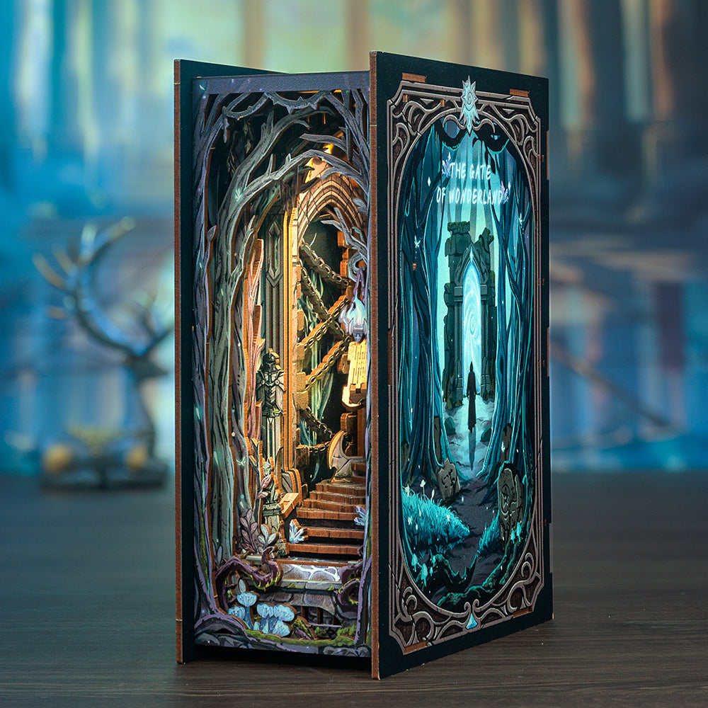 Book Nook: The Magic Door - CIRCUS Wooden 3D Miniature - HP Puzzle / DIY Magic World Puzzle