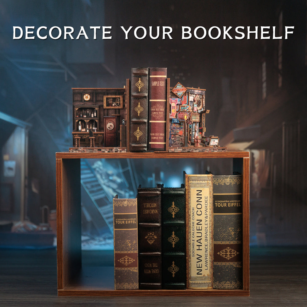 Bookend: Crime Scene - Wooden 3D Bookends