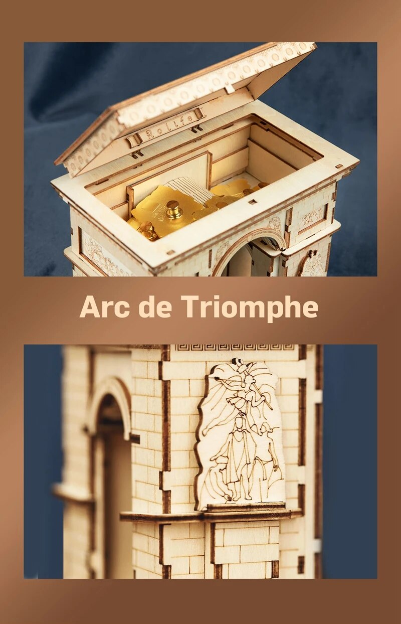 Eiffel Tower - Circus Wooden Puzzle - 3D PUZZLE