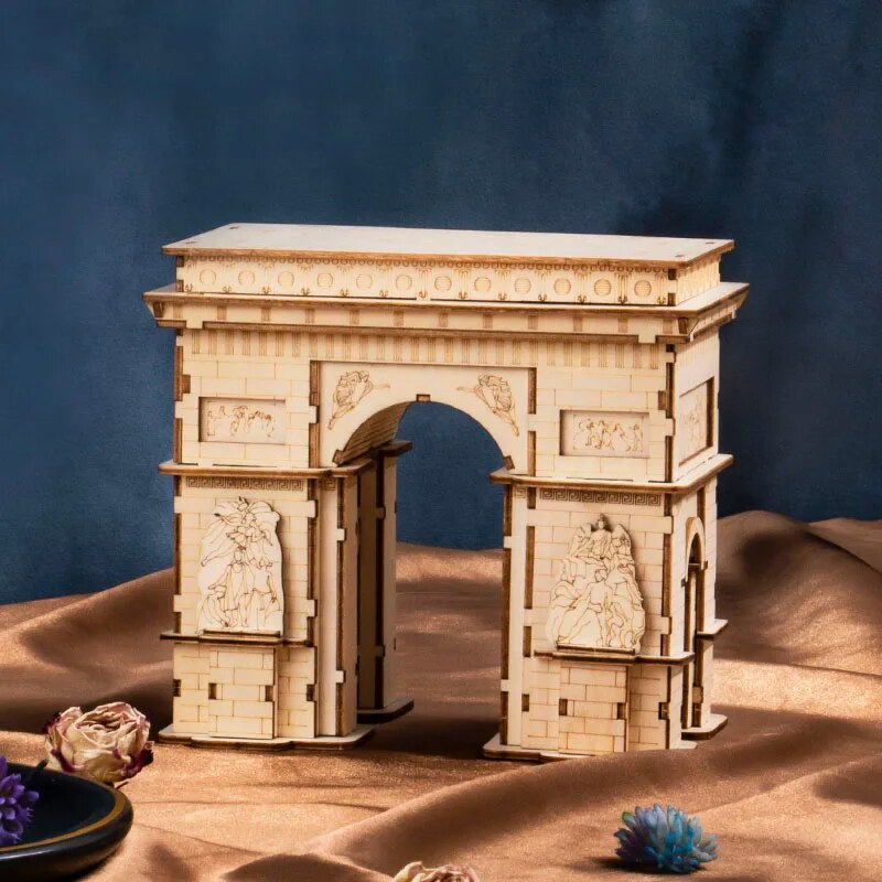 Eiffel Tower - Circus Wooden Puzzle - 3D PUZZLE