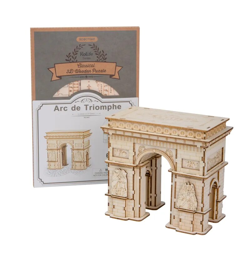 Eiffel Tower - Circus Wooden Puzzle - 3D PUZZLE