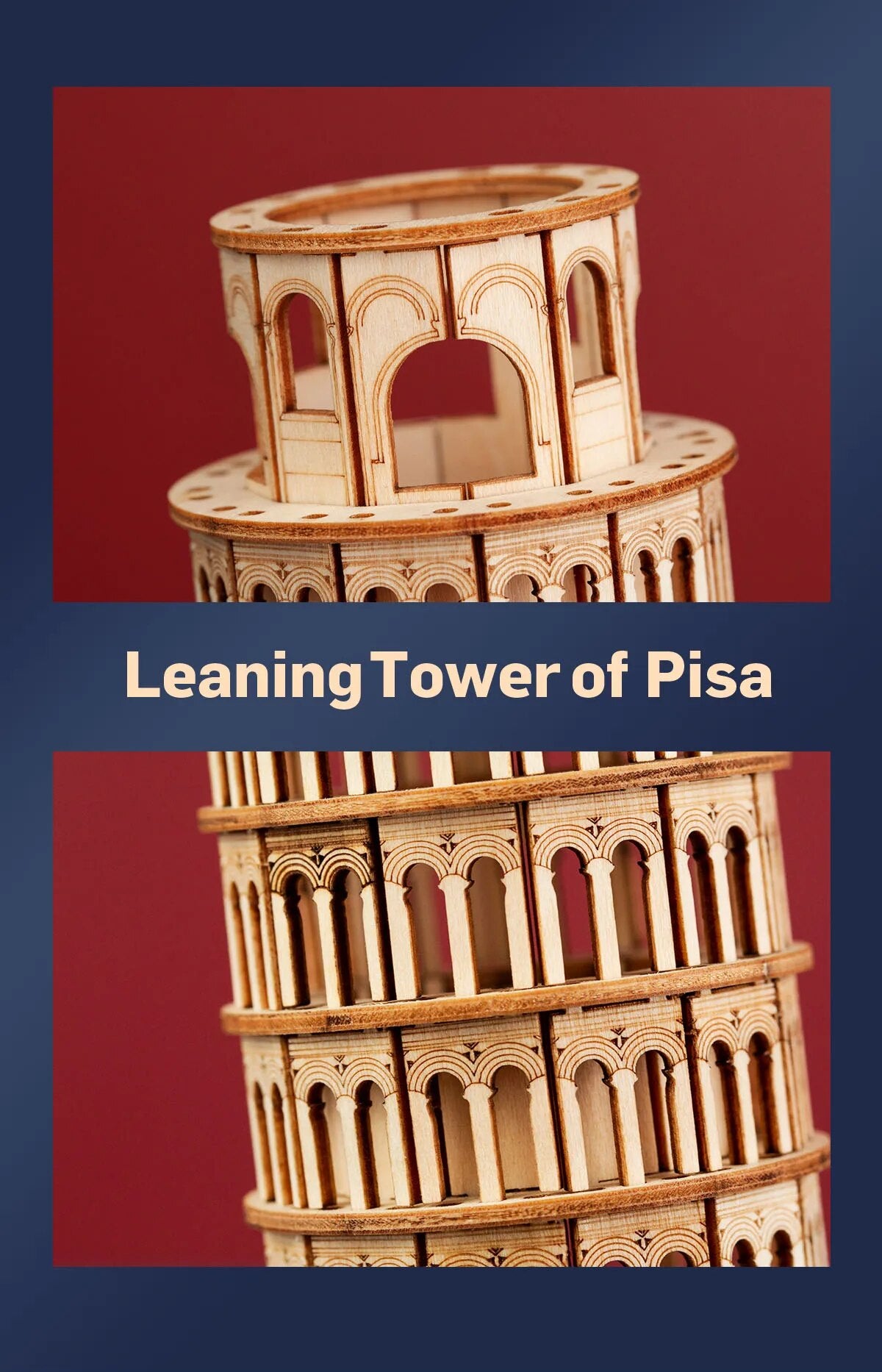 Eiffel Tower - Circus Wooden Puzzle - 3D PUZZLE