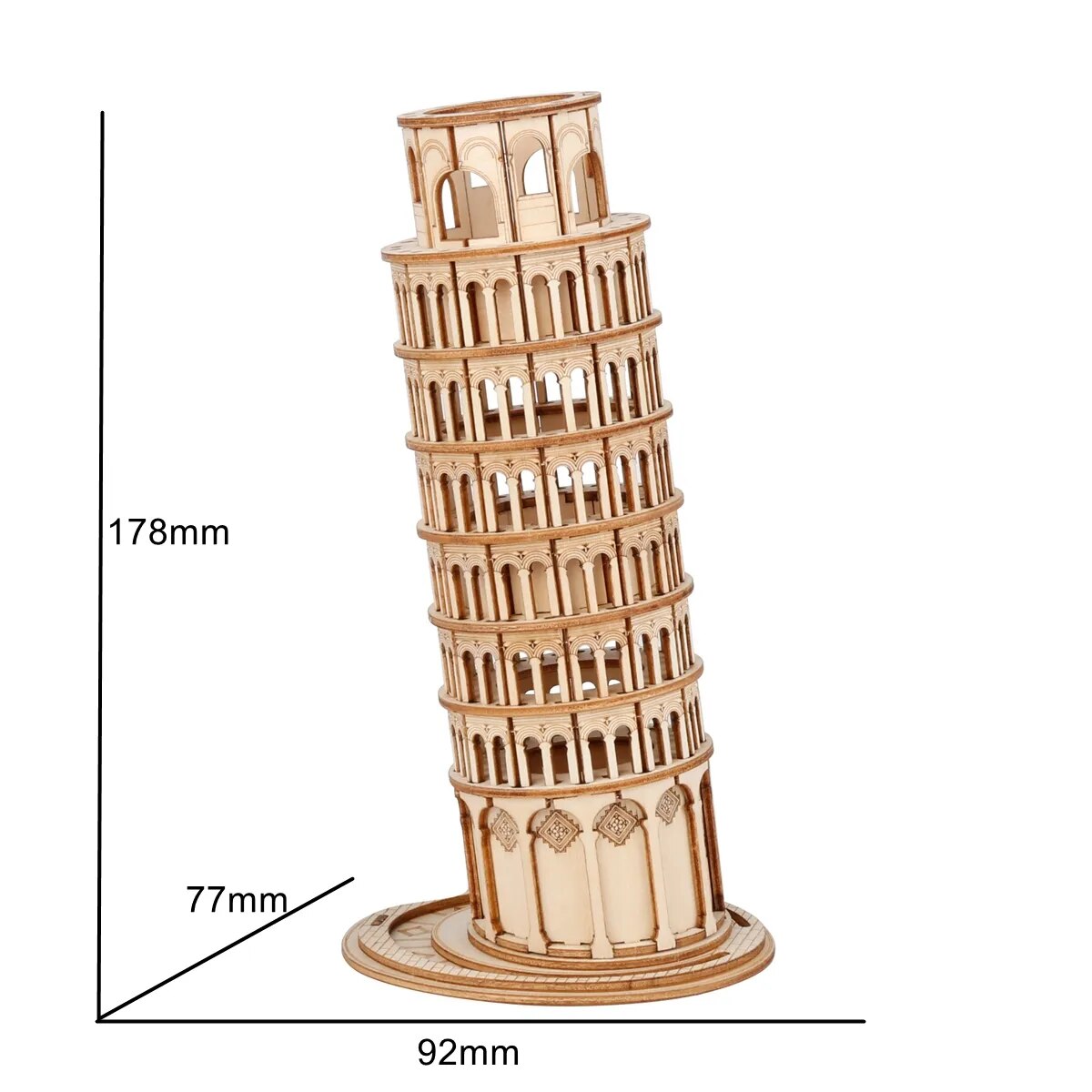 Eiffel Tower - Circus Wooden Puzzle - 3D PUZZLE
