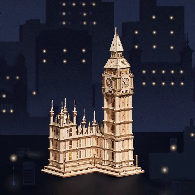 Eiffel Tower - Circus Wooden Puzzle - 3D PUZZLE