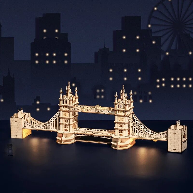 Eiffel Tower - Circus Wooden Puzzle - 3D PUZZLE