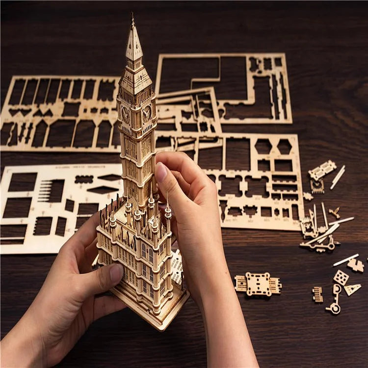 Eiffel Tower - Circus Wooden Puzzle - 3D PUZZLE