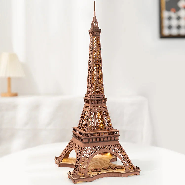 Eiffel Tower - Circus Wooden Puzzle - 3D PUZZLE