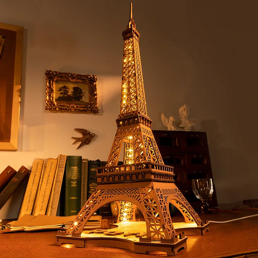 Eiffel Tower - Circus Wooden Puzzle - 3D PUZZLE