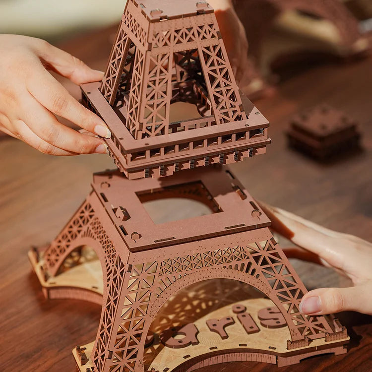 Eiffel Tower - Circus Wooden Puzzle - 3D PUZZLE