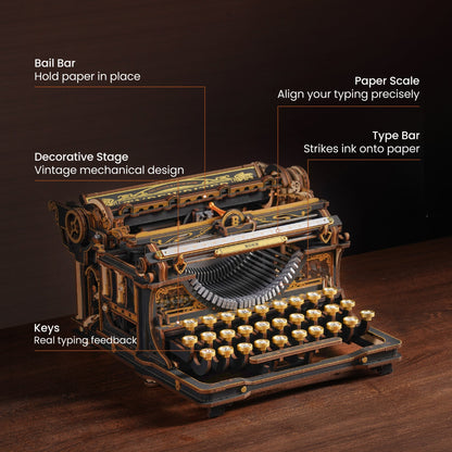 Máquina de Escribir 3D Mecánica - Circus
