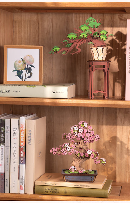 Sakura Bonsai - Flores de madera