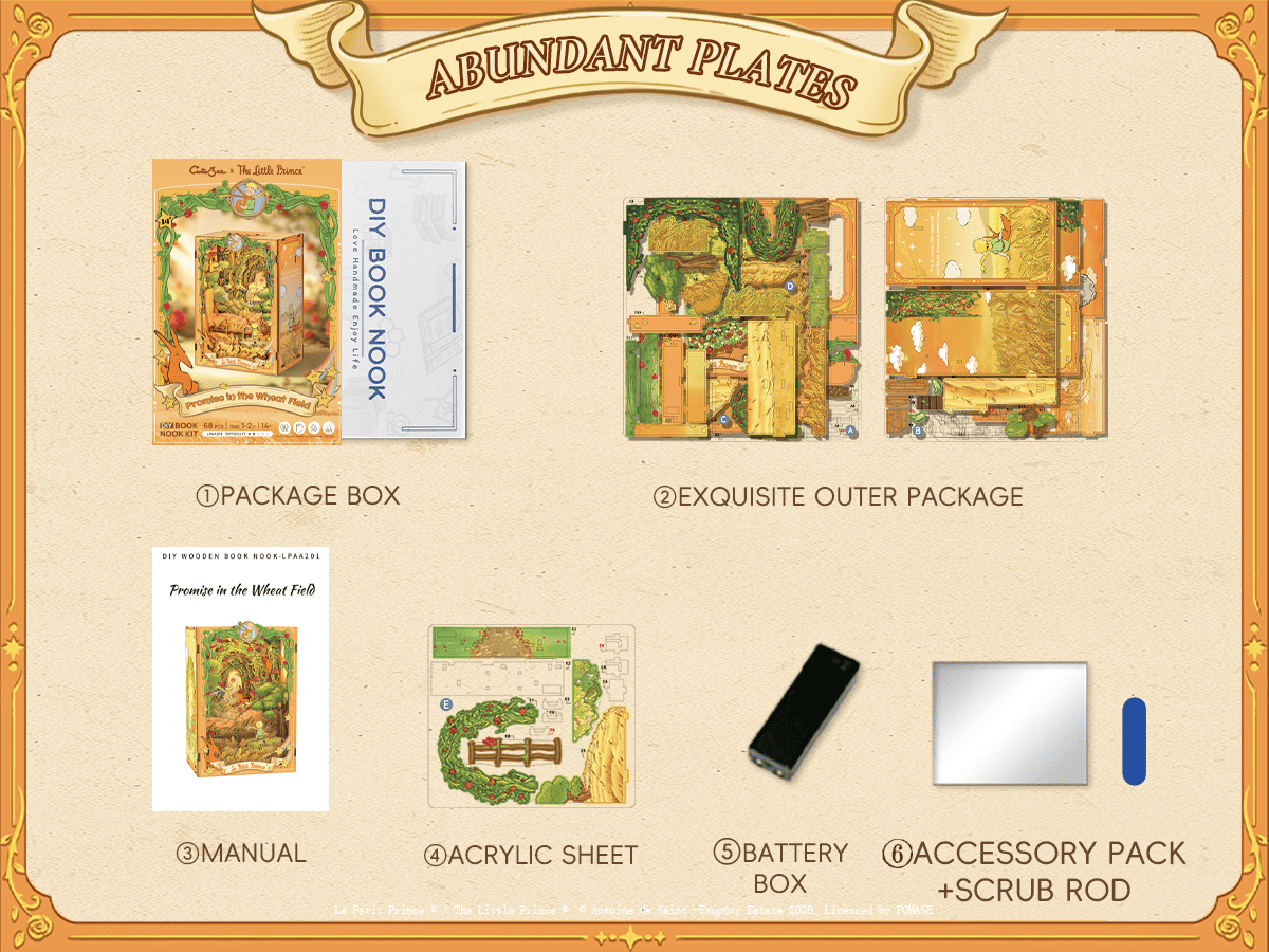 El Principito: La pradera - Book nook XL
