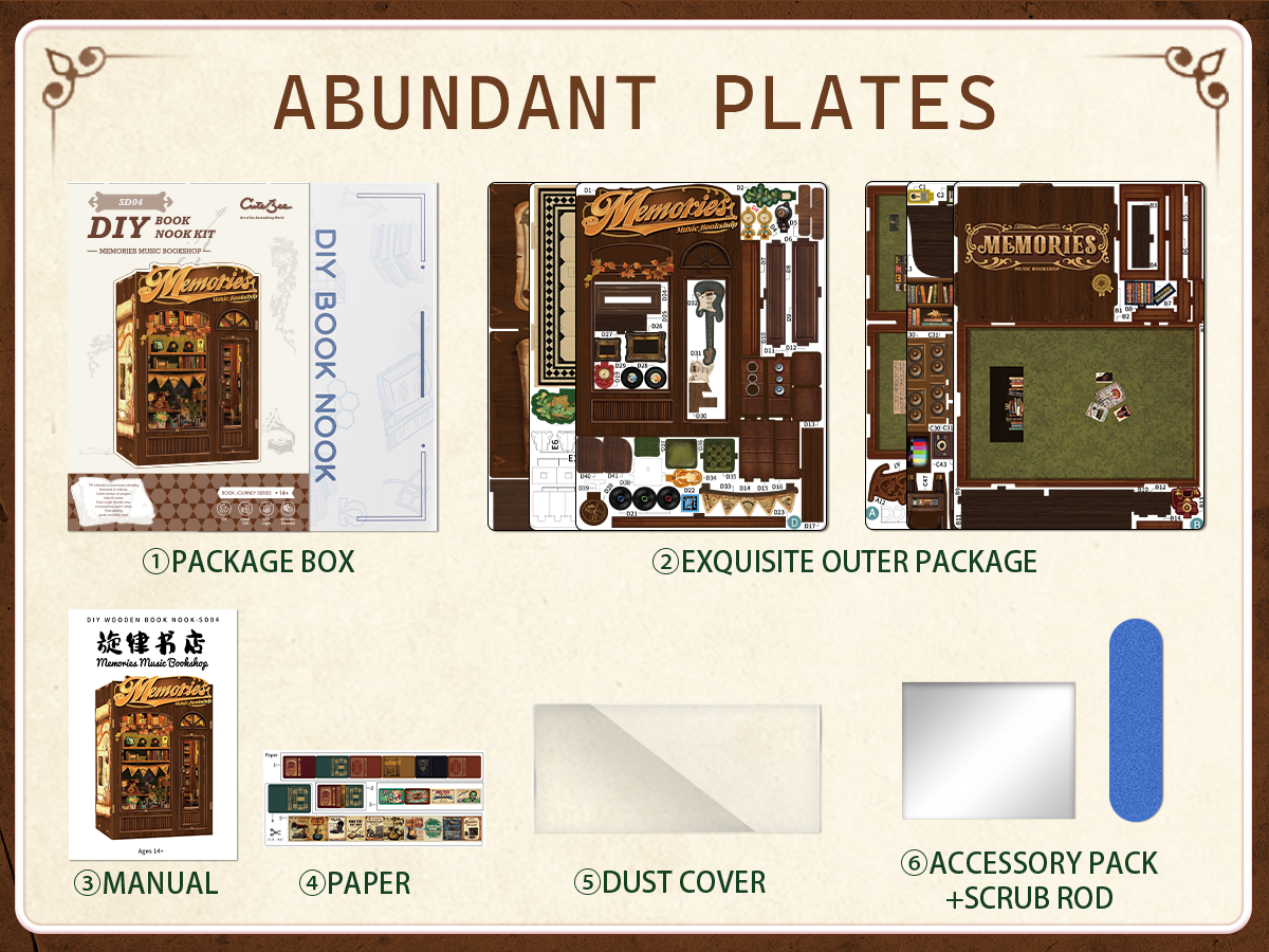 Librería de un músico  - Book nook XL