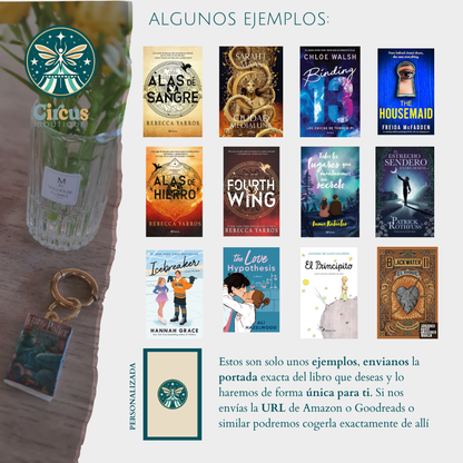 Book Earrings (Personalized) - Custom Handmade Jewelry - BookLovers Collection: Circus X Blay