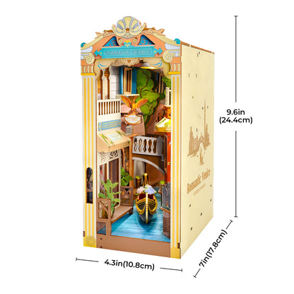 Book Nook: Venecia - Sujetalibros Miniatura puzzle 3D de madera - separador estantería (copia)