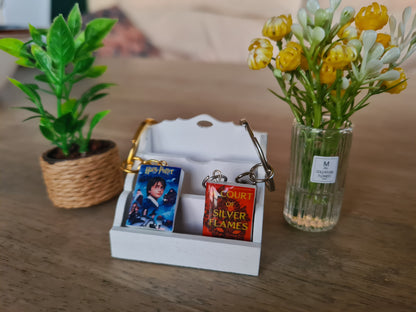 Llavero Personalizado con Mini Libro Hecho a Mano - Joyería artesanal - Colección Circus Jelwery Boutique