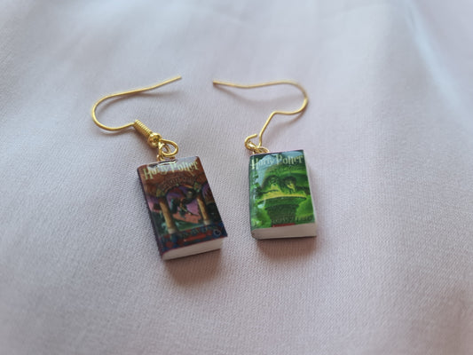 Pendientes de libros (personalizados) - Gancho