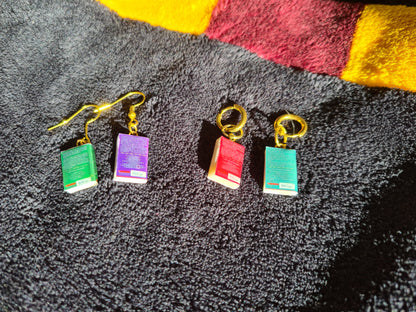 Pendientes de libros (personalizados) - Joyería artesanal a medida - Colección BookLovers: Circus Jelwery Boutique