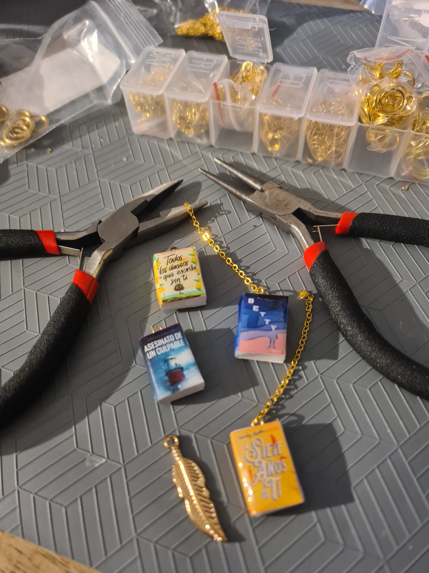 Book Earrings (Personalized) - Custom Handmade Jewelry - BookLovers Collection: Circus X Blay