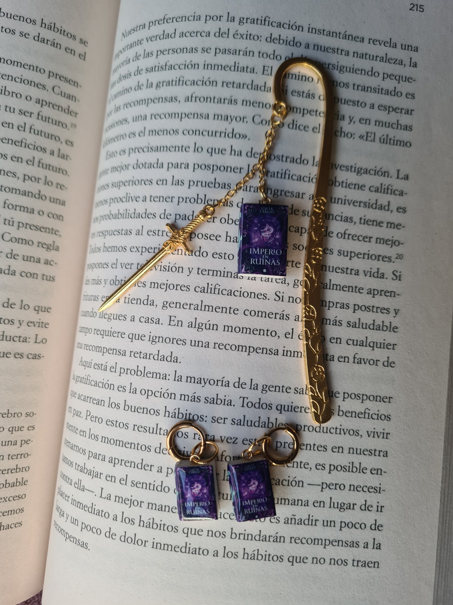 Marcapáginas Charm + Mini Libro (personalizado)