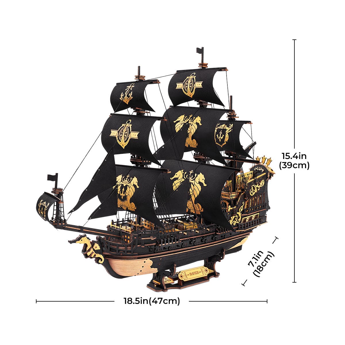 Barco pirata en miniatura  - Puzzle 3D