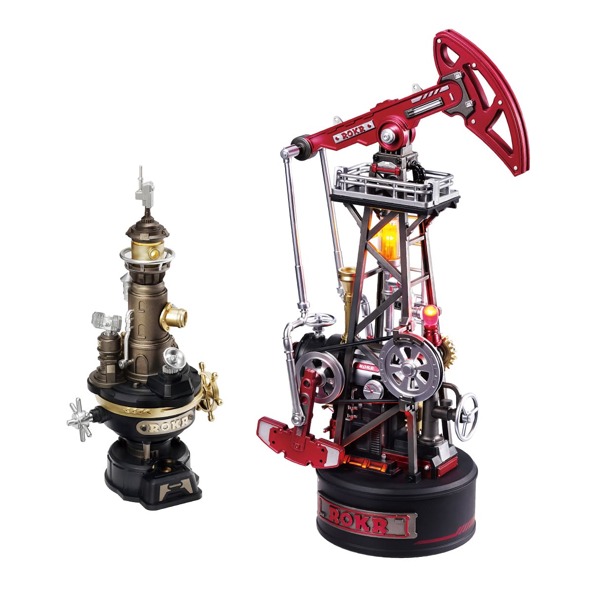 Extractor de petróleo y Faro industrial 3D Mecánica - Circus