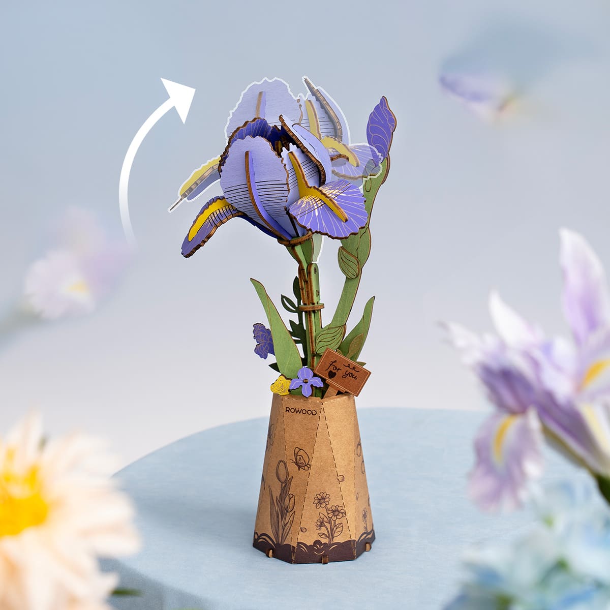 Flores de madera II - Circus Puzzle Flores 3D