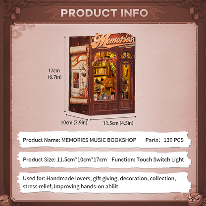 Librería de un músico  - Book nook XL