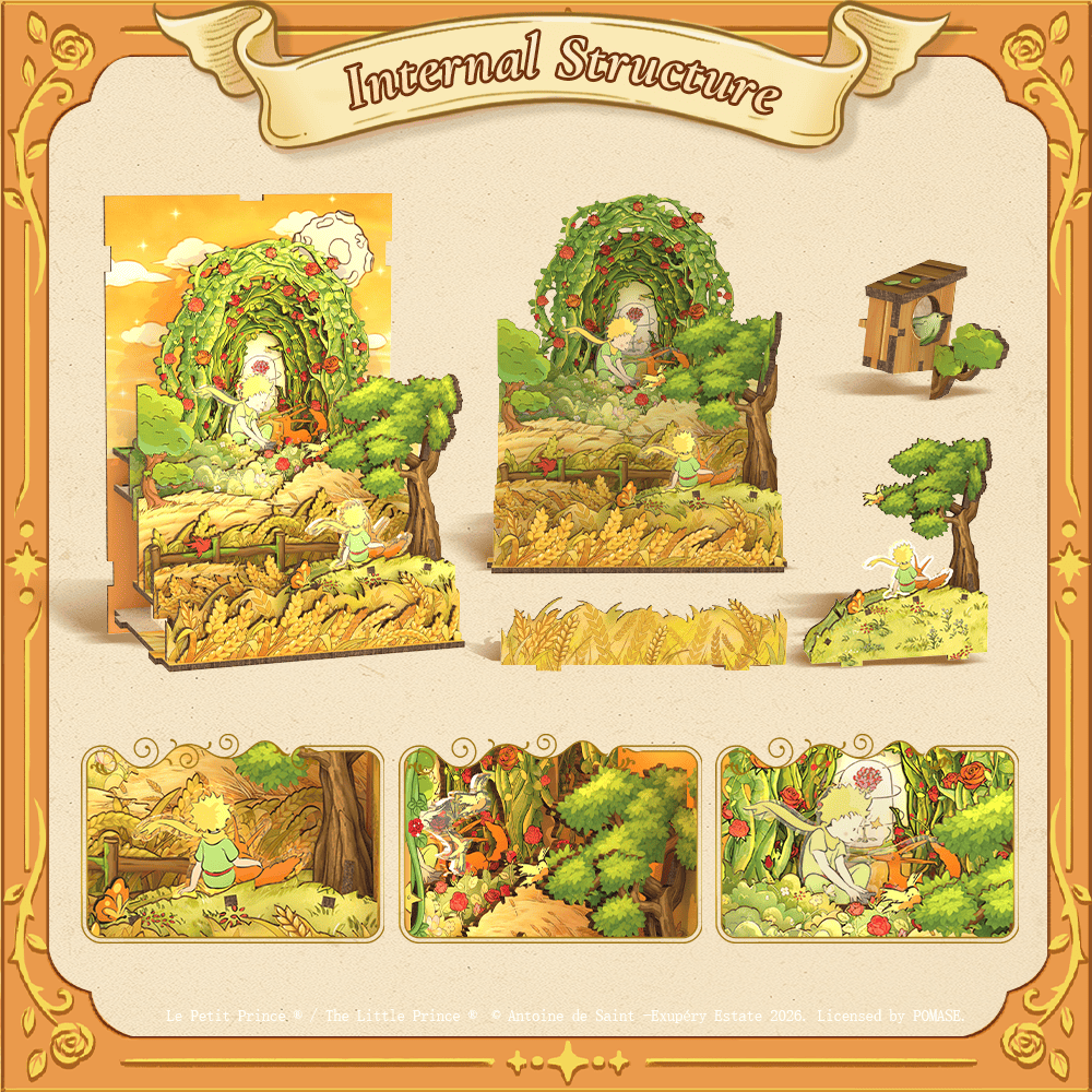 El Principito: La pradera - Book nook XL