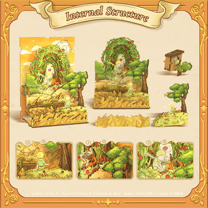 El Principito: La pradera - Book nook XL