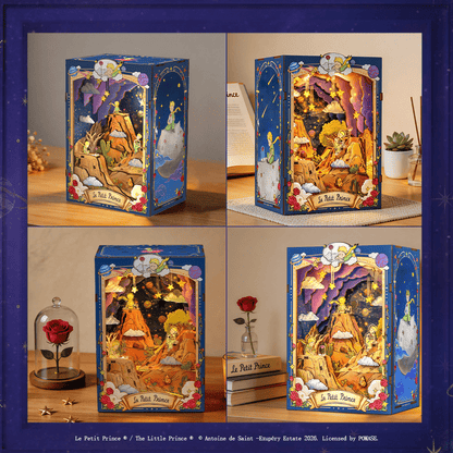 El Principito: El planeta y la rosa - Book nook XL