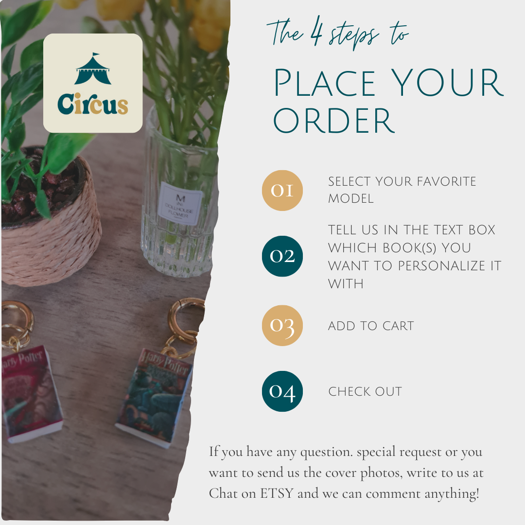 Book Earrings (Personalized) - Custom Handmade Jewelry - BookLovers Collection: Circus X Blay