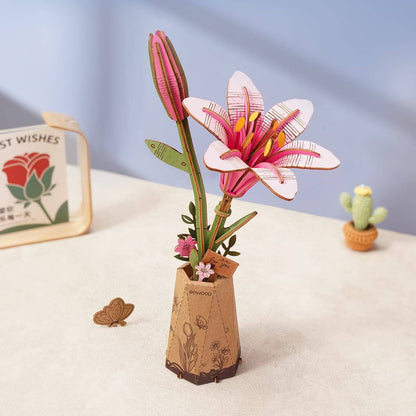 Flores de madera III - Circus Puzzle Flores 3D