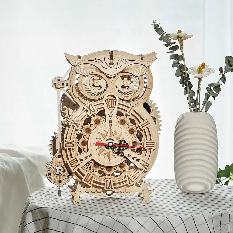 Mechanical Owl Clock - Circus Puzzle 3D PUZZLE