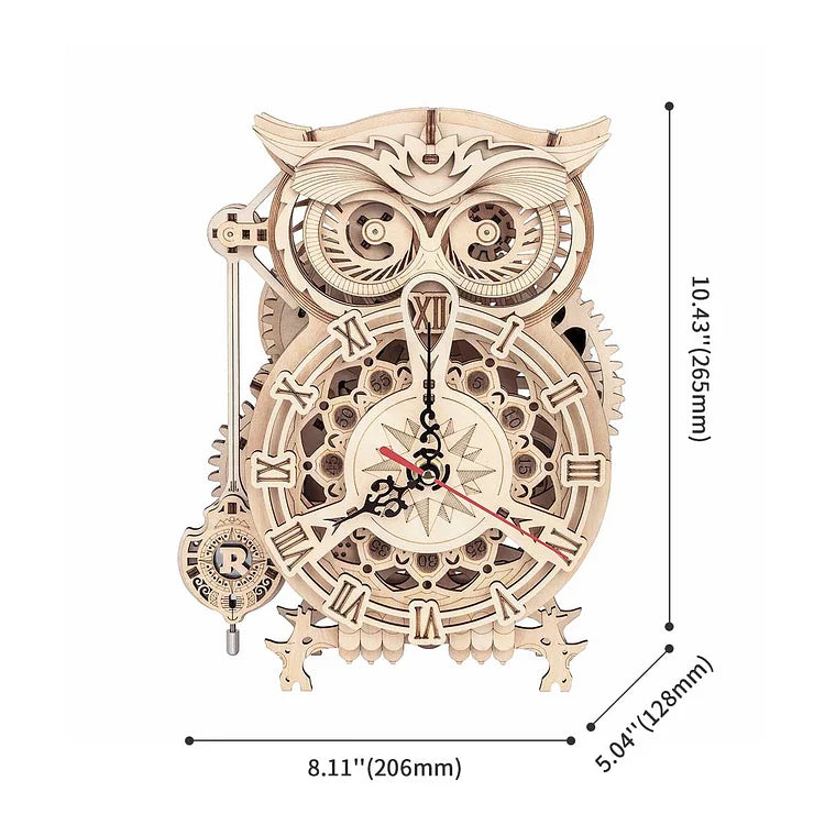 Mechanical Owl Clock - Circus Puzzle 3D PUZZLE