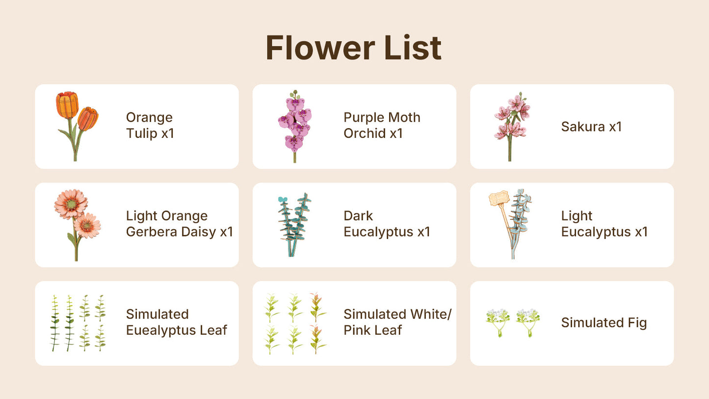 Libro Florido 3D de Madera