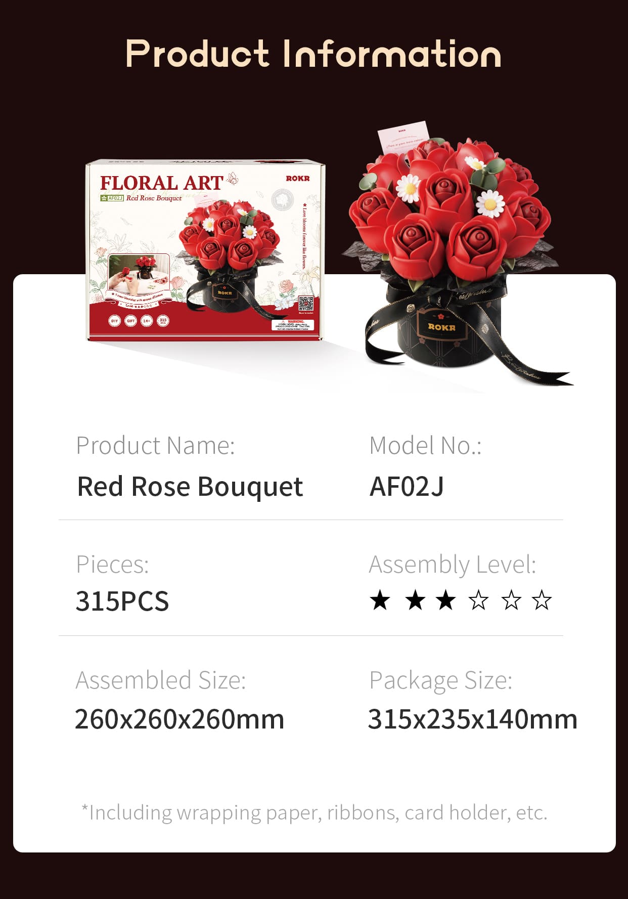 Rosas góticas -  Circus Puzzle Flores 3D