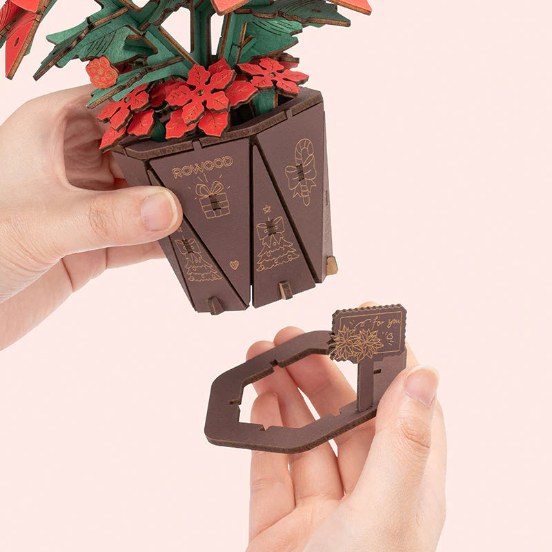 Planta de la Navidad – Puzzle de madera 3D