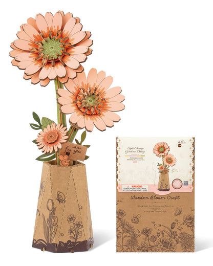 Flores de madera II - Circus Puzzle Flores 3D