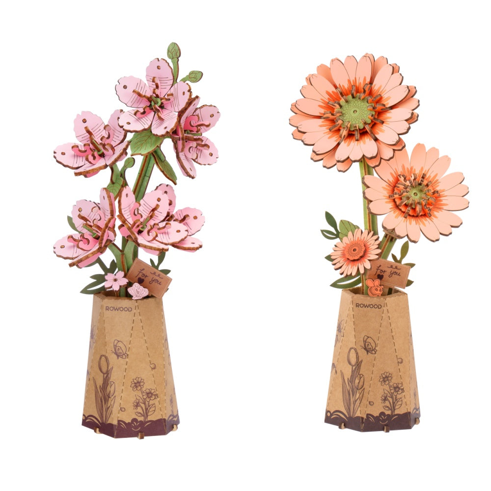 Flores de madera II - Circus Puzzle Flores 3D