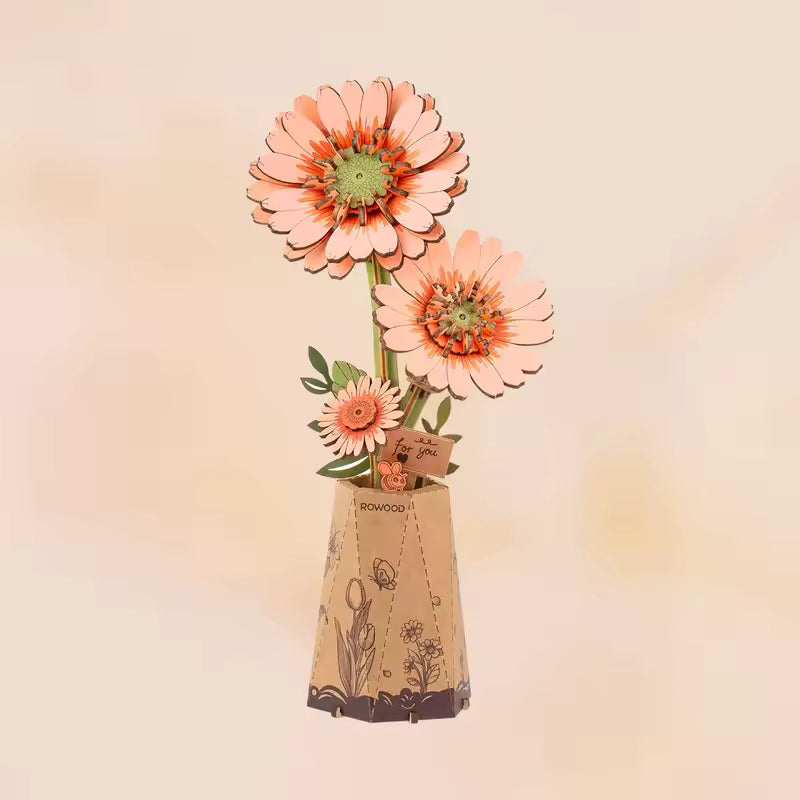 Flores de madera II - Circus Puzzle Flores 3D