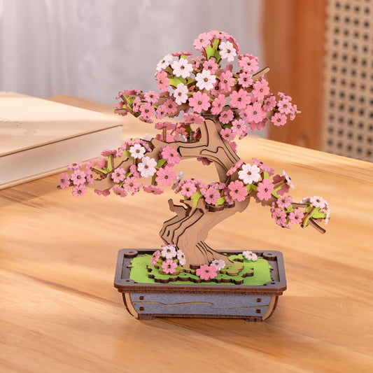 Sakura Bonsai - Flores de madera