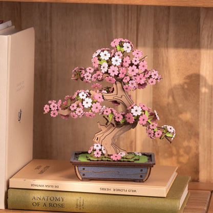 Sakura Bonsai - Flores de madera