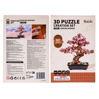 Sakura Bonsai - Flores de madera