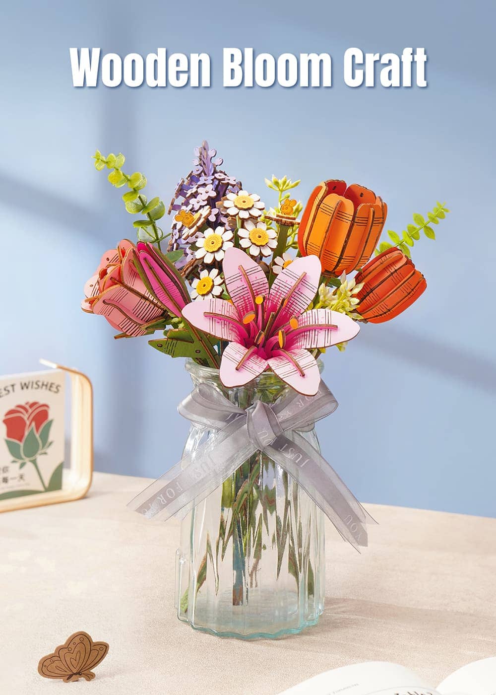 Flores de madera III - Circus Puzzle Flores 3D