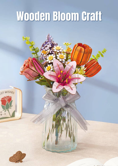 Flores de madera III - Circus Puzzle Flores 3D
